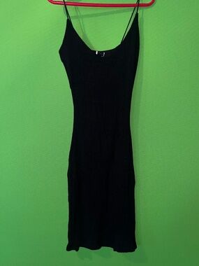 Cute Form Fitting Mini Black Dress